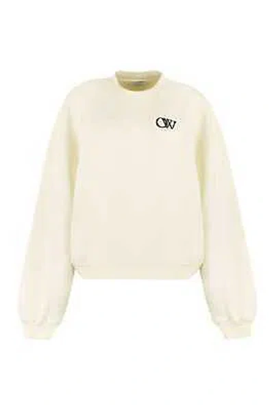 OFF-WHITE OFF-WHITE COTTON CREW-NECK SWEATSHIRT