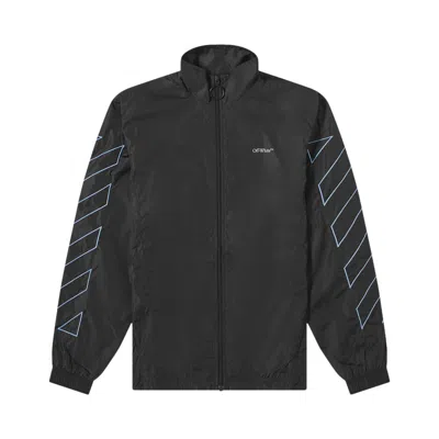 OFF-WHITE OFF-WHITE DIAG NYLON JACKET 'BLACK/LIGHT BLUE'