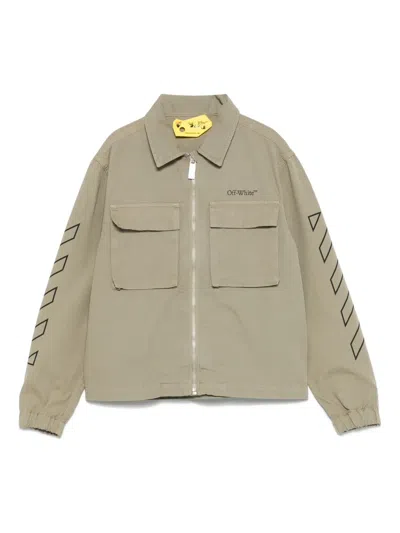OFF-WHITE DIAG-STRIPE JACKET