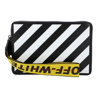 OFF-WHITE OFF WHITE DIAGONAL BAG IN BLACK & WHITE