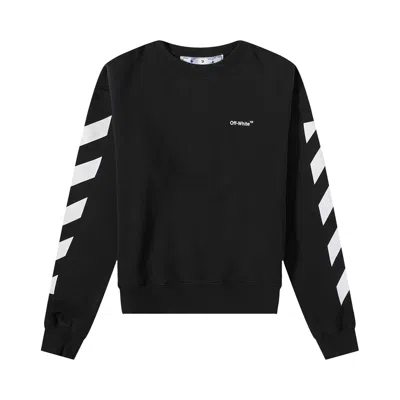 OFF-WHITE OFF-WHITE DIAGONAL HELVETICA OVERSIZED SWETSHIRT 'BLACK'