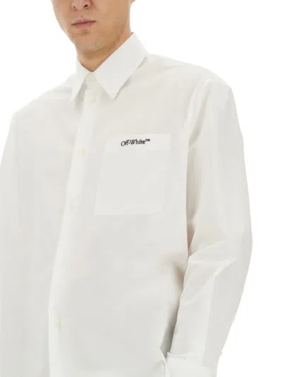 OFF-WHITE SHIRT WITH LOGO