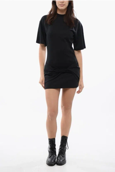 OFF-WHITE Front Knotted SMALL ARROW Tee Dress