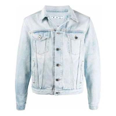 OFF-WHITE Off-White FW21 Arrow Printing Denim Jacket Version Blue
