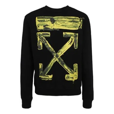 OFF-WHITE Off-White Graffiti Arrow Long-Sleeve Fleece Men Black