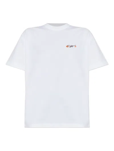 OFF-WHITE GRAPHIC-PRINT COTTON T-SHIRT
