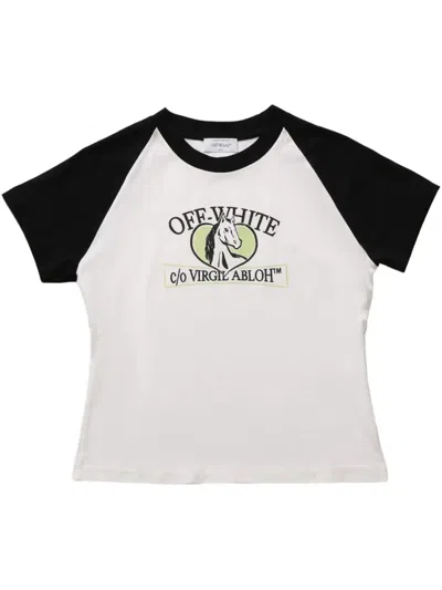 OFF-WHITE HORSE BILLBOARD-PRINT T-SHIRT