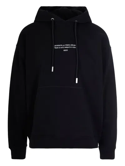 OFF-WHITE LOGO-PRINT HOODIE