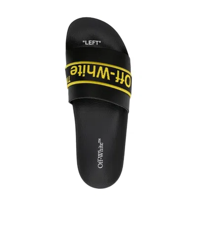 OFF-WHITE OFF-WHITE LOGO PATCH SLIP-ON SLIDES