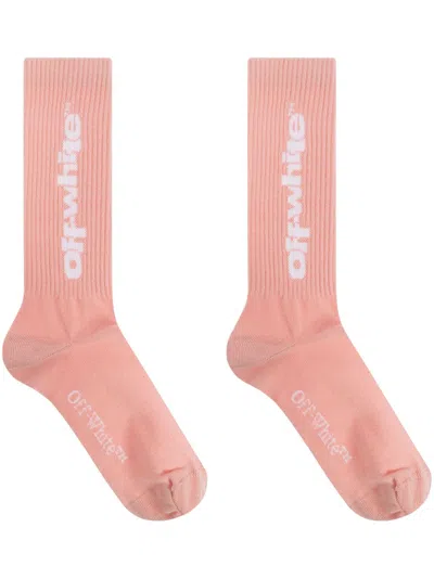 OFF-WHITE LOGO-PRINT SOCKS