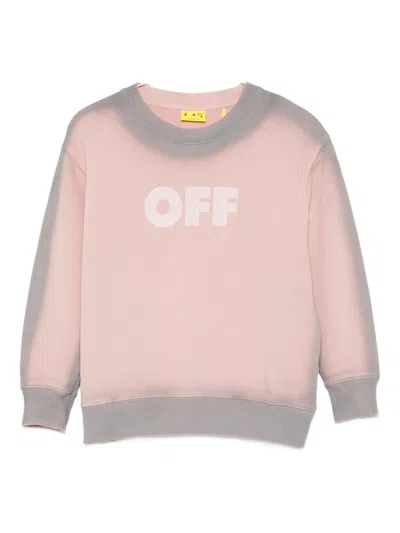 OFF-WHITE LOGO-PRINT SWEATSHIRT