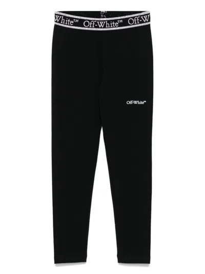 OFF-WHITE LOGO-WAISTBAND LEGGINGS