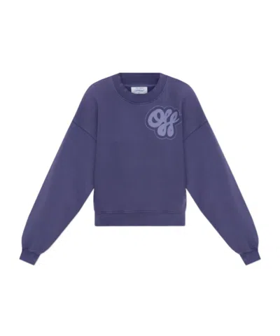 OFF-WHITE OFF-WHIT LOGO PRINTED CREWNECK T-SHIRT