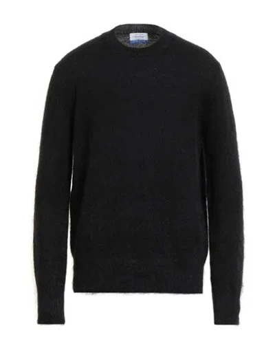 OFF-WHITE OFF-WHITE MAN SWEATER BLACK SIZE L MOHAIR WOOL, POLYAMIDE, WOOL