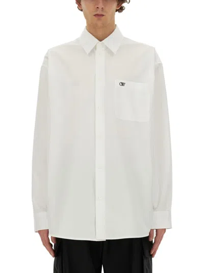 OFF-WHITE OFF-WHITE MEN SHIRT WITH LOGO