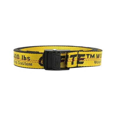 OFF-WHITE OFF-WHITE MINI INDUSTRIAL BELT 'BLACK/YELLOW'