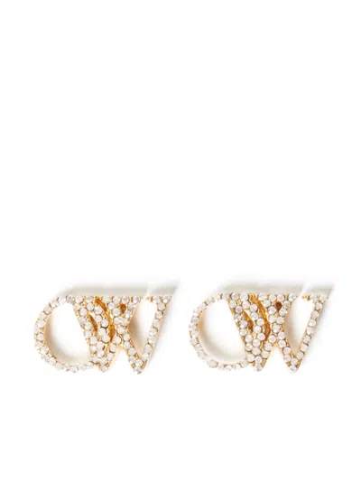 OFF-WHITE MONOGRAM EARRINGS