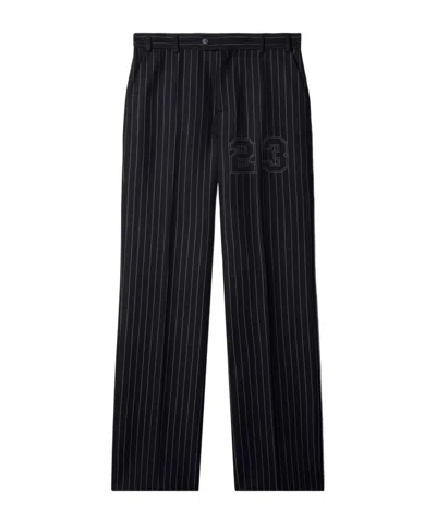OFF-WHITE OFF-WHITE PINSTRIPED STRAIGHT LEG PANTS
