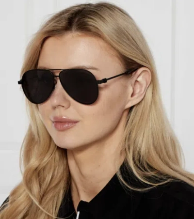 OFF-WHITE OFF-WHITE OERI122S24MET0011007 RUSTON L BLACK DARK GREY SUNGLASSES