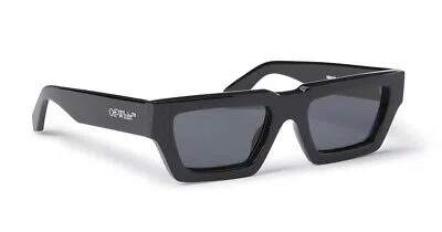 OFF-WHITE OFF-WHITE OERI129S24PLA0011007 MANCHESTER BLACK DARK GREY SUNGLASSES