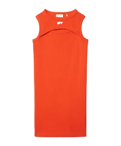 OFF-WHITE OFF-STAMP TANK DRESS