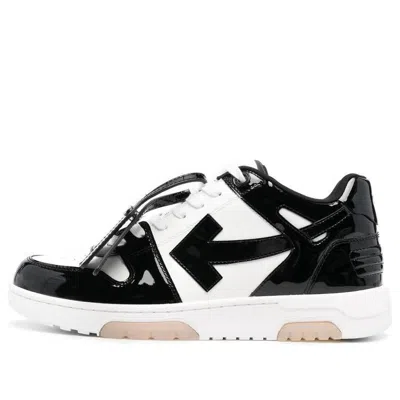 OFF-WHITE Off-White Out Of Office Low-Top Patent Sneaker 'Black White'