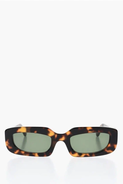 OFF-WHITE Oval-Shaped RENTON Sunglasses with Golden-Effect Monogram