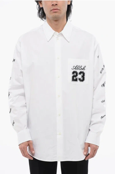 OFF-WHITE Oversize Fit 23 Embroidered Shirt