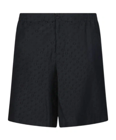 OFF-WHITE OFF-WHITE LOGO DETAILED SHORTS