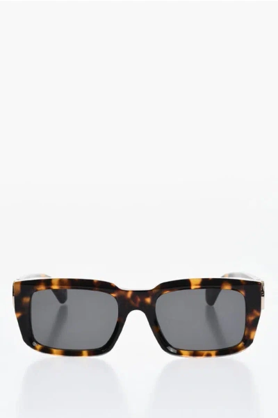 OFF-WHITE Rectangular HAYS Sunglasses with Tortoiseshell Frame
