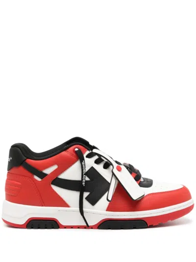 OFF-WHITE RED OUT OF OFFICE LOW SNEAKERS