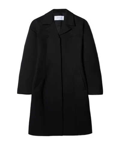 OFF-WHITE OFF-WHITE SINGLE BREASTED LONG COAT