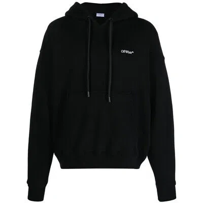 OFF-WHITE OFF-WHITE SCRATCH ARROW DESIGN SKATE FIT BLACK HOODIE