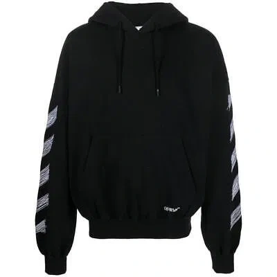 OFF-WHITE OFF-WHITE SCRIBBLE DIAG BOXY BLACK OVERSIZED HOODIE