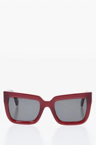 OFF-WHITE Solid Color FIRENZE Oversized Sunglasses