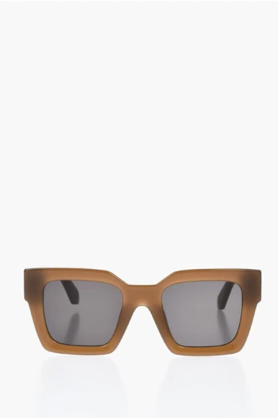 OFF-WHITE Solid Color Oversized JACKSON Wayfarer Sunglasses