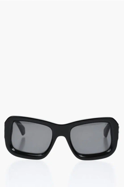 OFF-WHITE Solid Color Oversized VERONA Rectangular Sunglasses