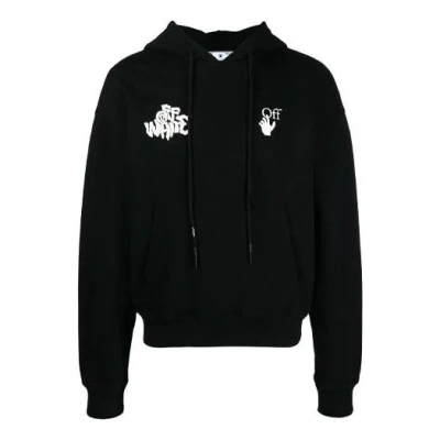 OFF-WHITE Off-White SS21 Red Tongue Out Over Logo Printing Pullover Loose Fit Black