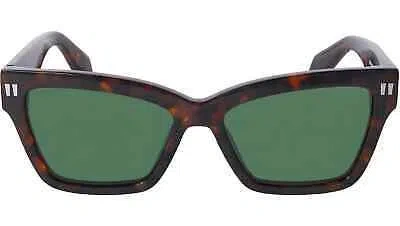 OFF-WHITE OFF-WHITE SUNGLASSES OERI110 CINCINNATI 6055 HAVANA HAVANA GREEN MEN WOMEN