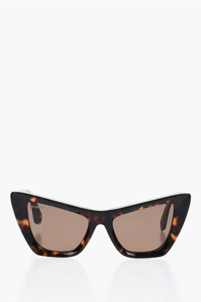 OFF-WHITE Tortoiseshell EDVARD Butterfly Sunglasses