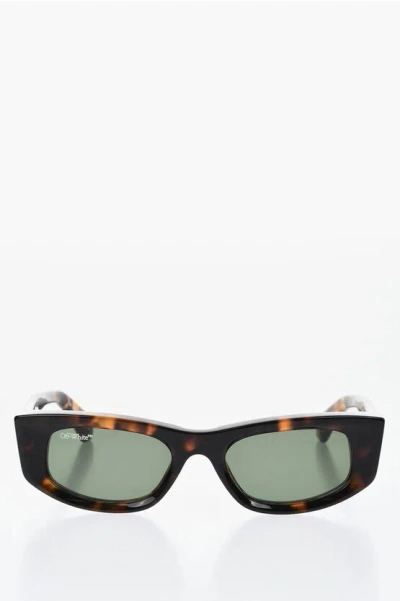 OFF-WHITE Tortoiseshell MATERA Sunglasses with Colored Lenses