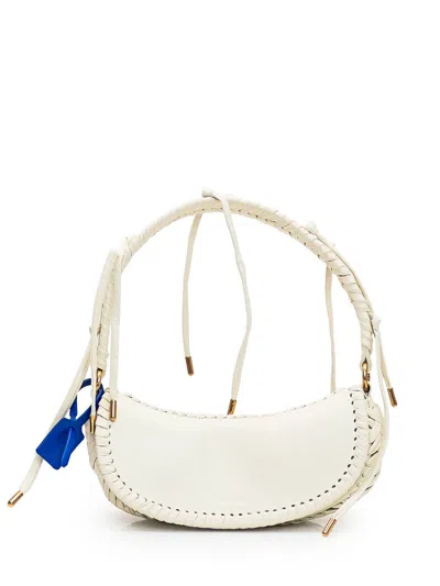 OFF-WHITE OFF-WHITE BRAIDED-TRIM TOP HANDLE BAG