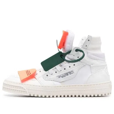 OFF-WHITE (WMNS) Off-White Off Court 3.0 Leather Canvas Sneaker 'White Orange'