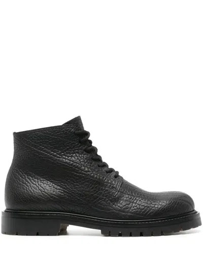 OFFICINE CREATIVE GRAINED LEATHER ANKLE BOOTS