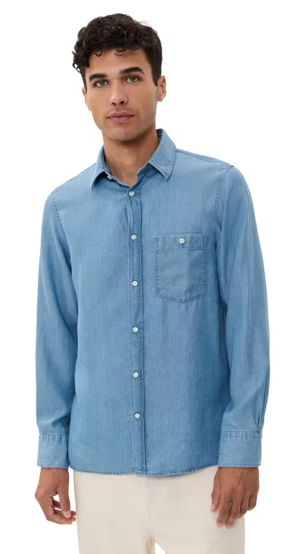 OFFICINE GENERALE ALEX SHIRT MID INDIGO