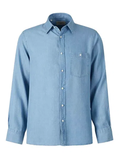 OFFICINE GENERALE DENIM POCKET SHIRT