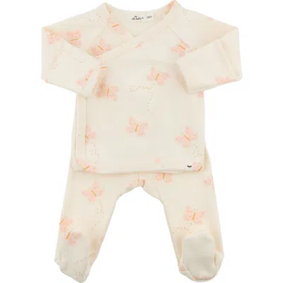 OH BABY OH BABY! MINI BUTTERFLIES PINK KIMONO SET