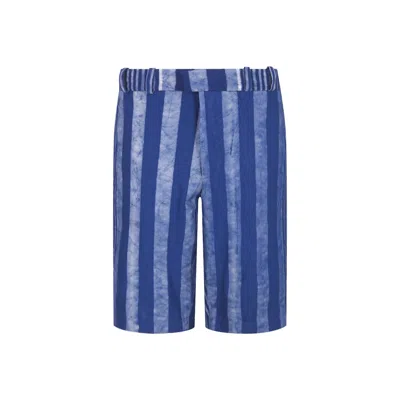 OHEMA OHENE MEN'S JAMIE BLUE TIE DYE SHORTS
