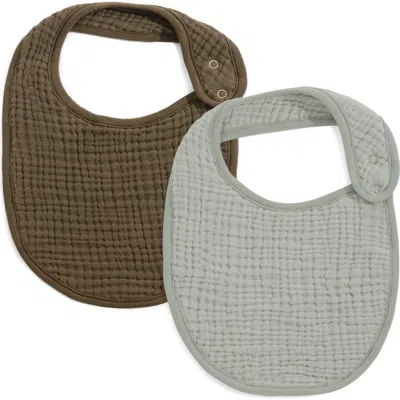 OILO OILO ASSORTED 2-PACK ORGANIC COTTON MUSLIN BABY BIBS
