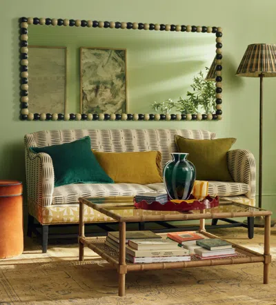 OKA ARCHIBALD CUSHION COVER - SPRUCE